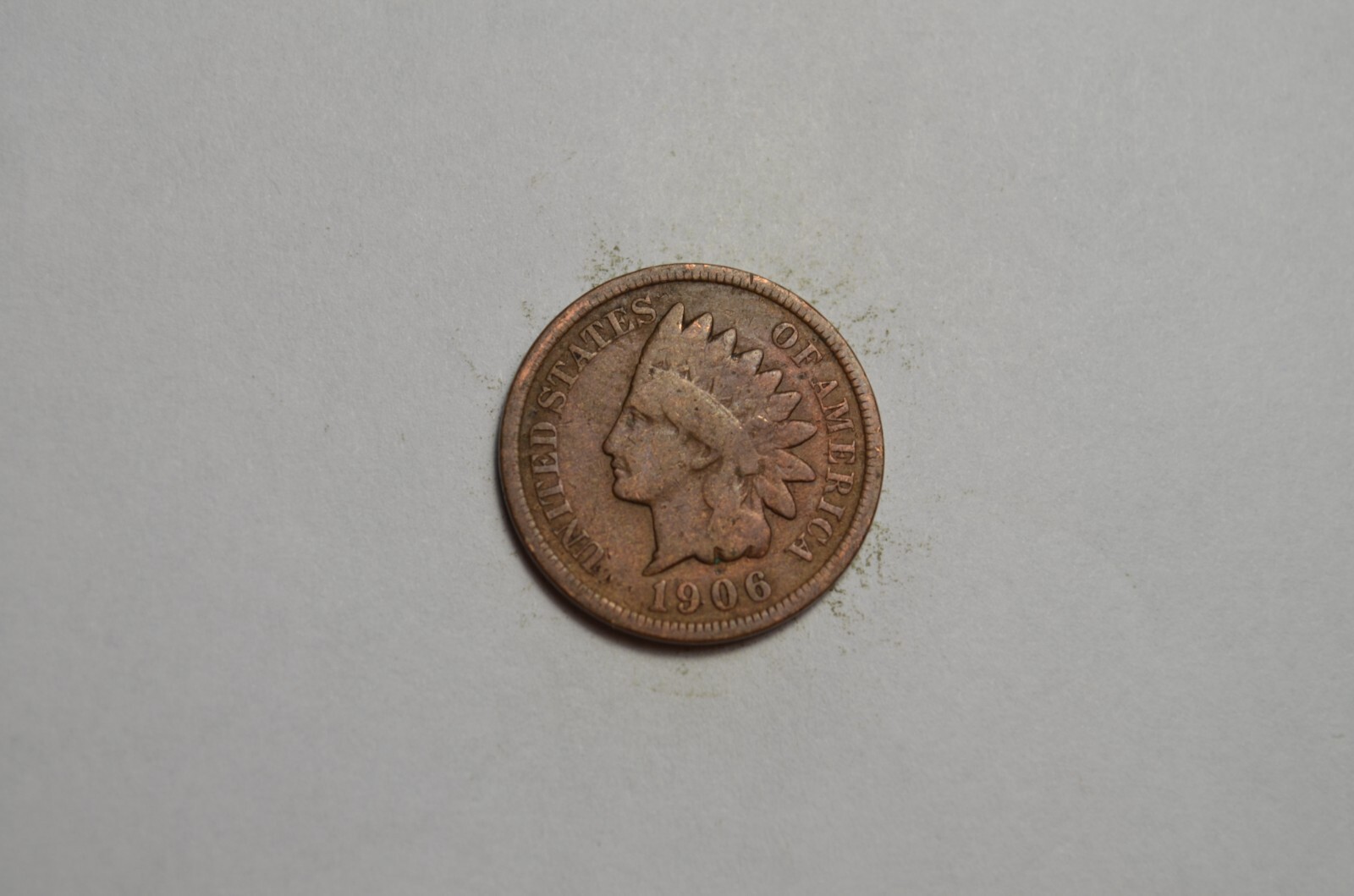 1906 INDIAN HEAD CENT GOOD CONDITION SOLID NICE OLD COIN FREE SHIPPING #33NM