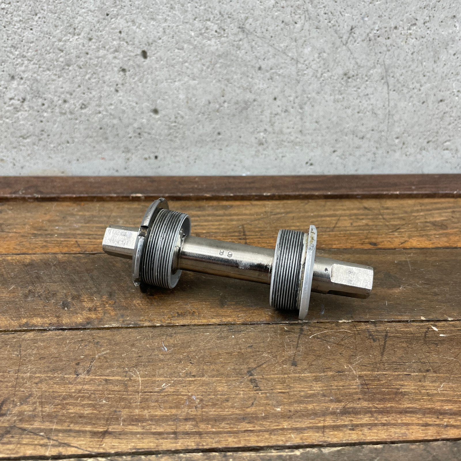 Vintage Rino Bottom Bracket English 68 Road Bike 1.37 x 24 118 mm Italy Cambio