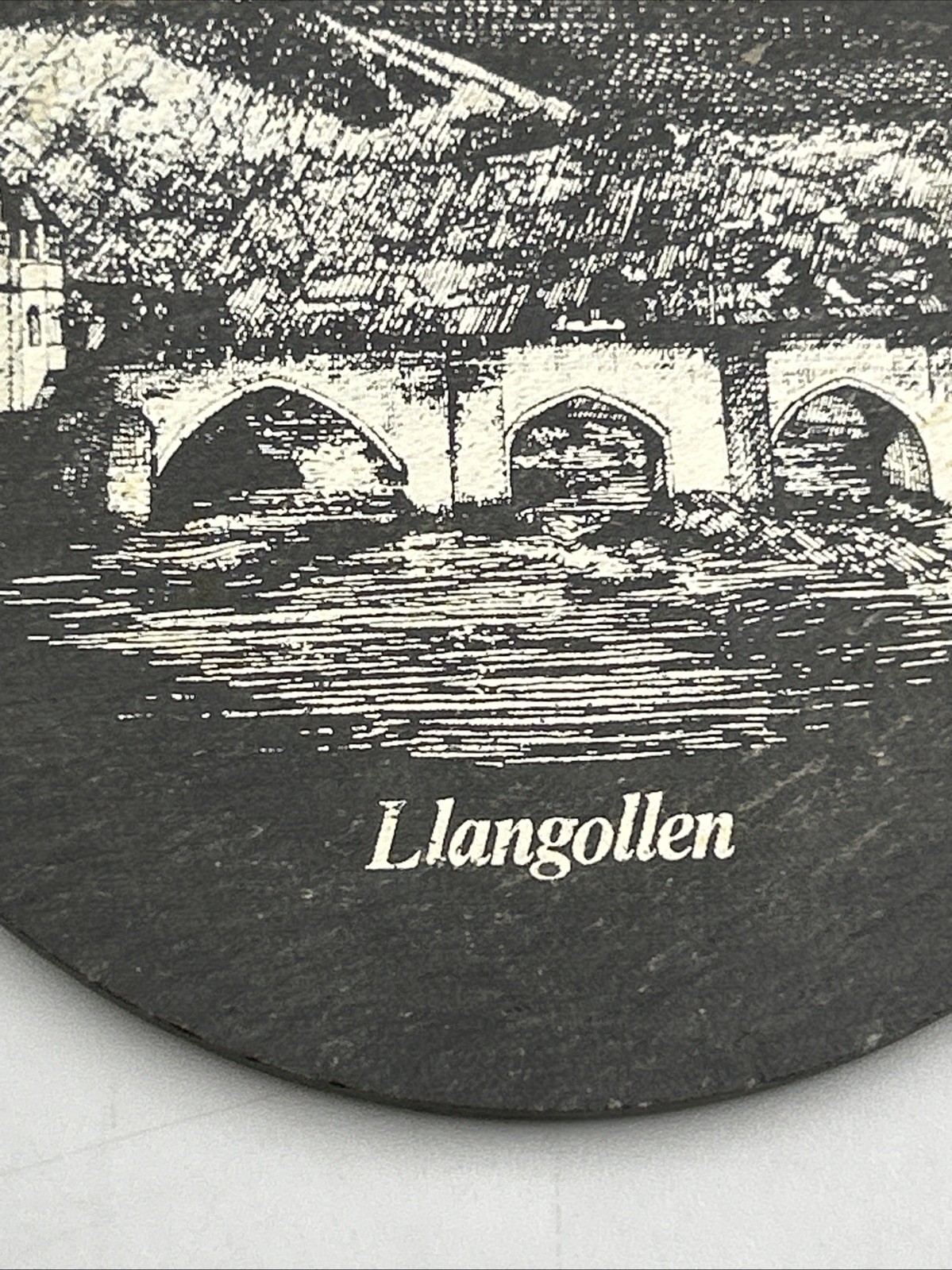 Vintage Llangollen Coaster On Stand
