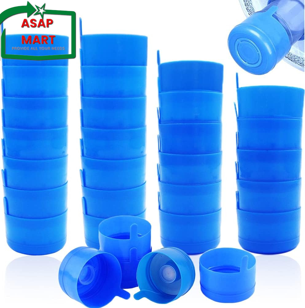 Qiuttnqn 30 Pack Gallon Water Bottle Caps,Non Spill Water Bottle Caps for 55Mm 3