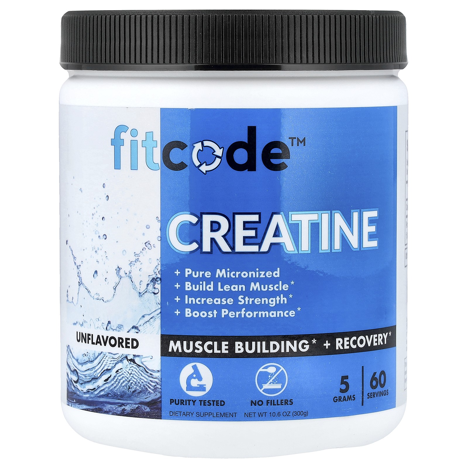 Creatine, Unflavored, 10.6 oz (300 g)