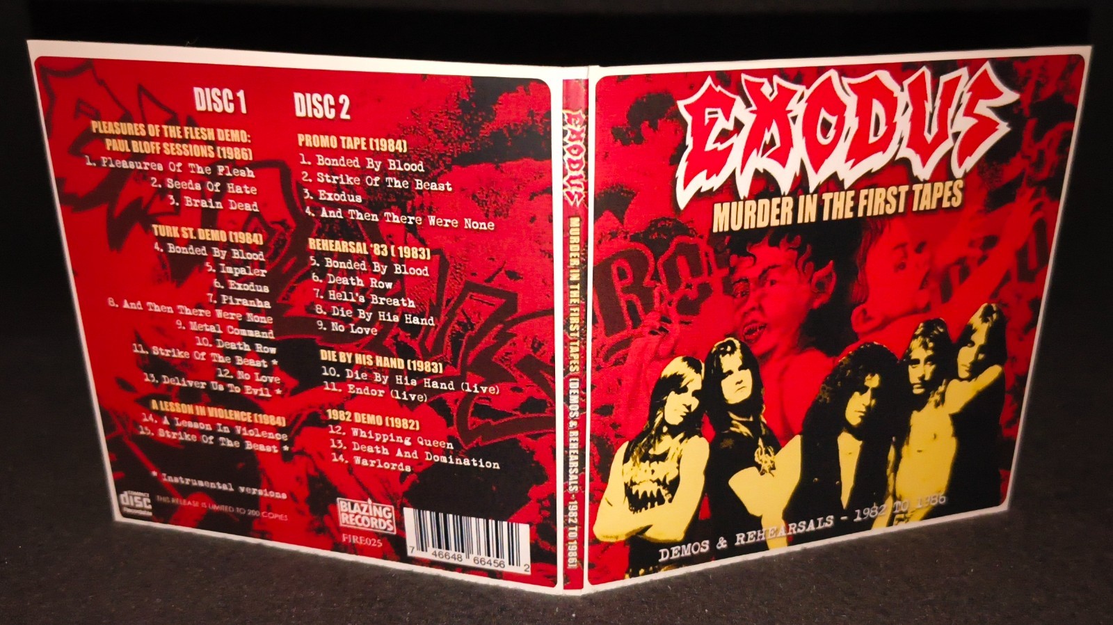 Exodus Demos 1982-1986 Gate Fold 2CD NEW