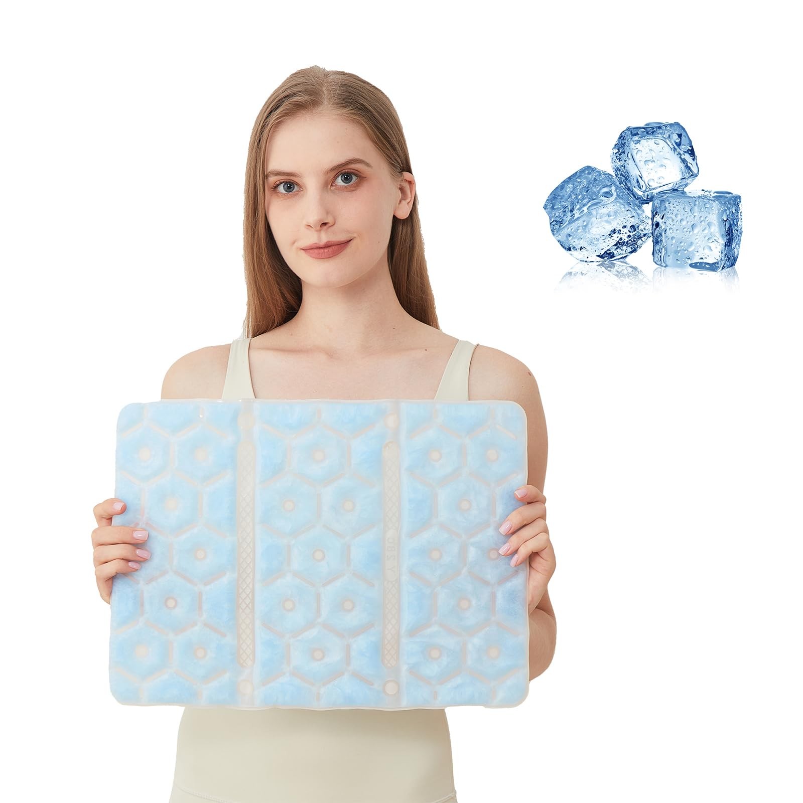 PCM Cooling Pad, No-Condensation Cold Pack for Hip, Back - Cooling Pad for Be...