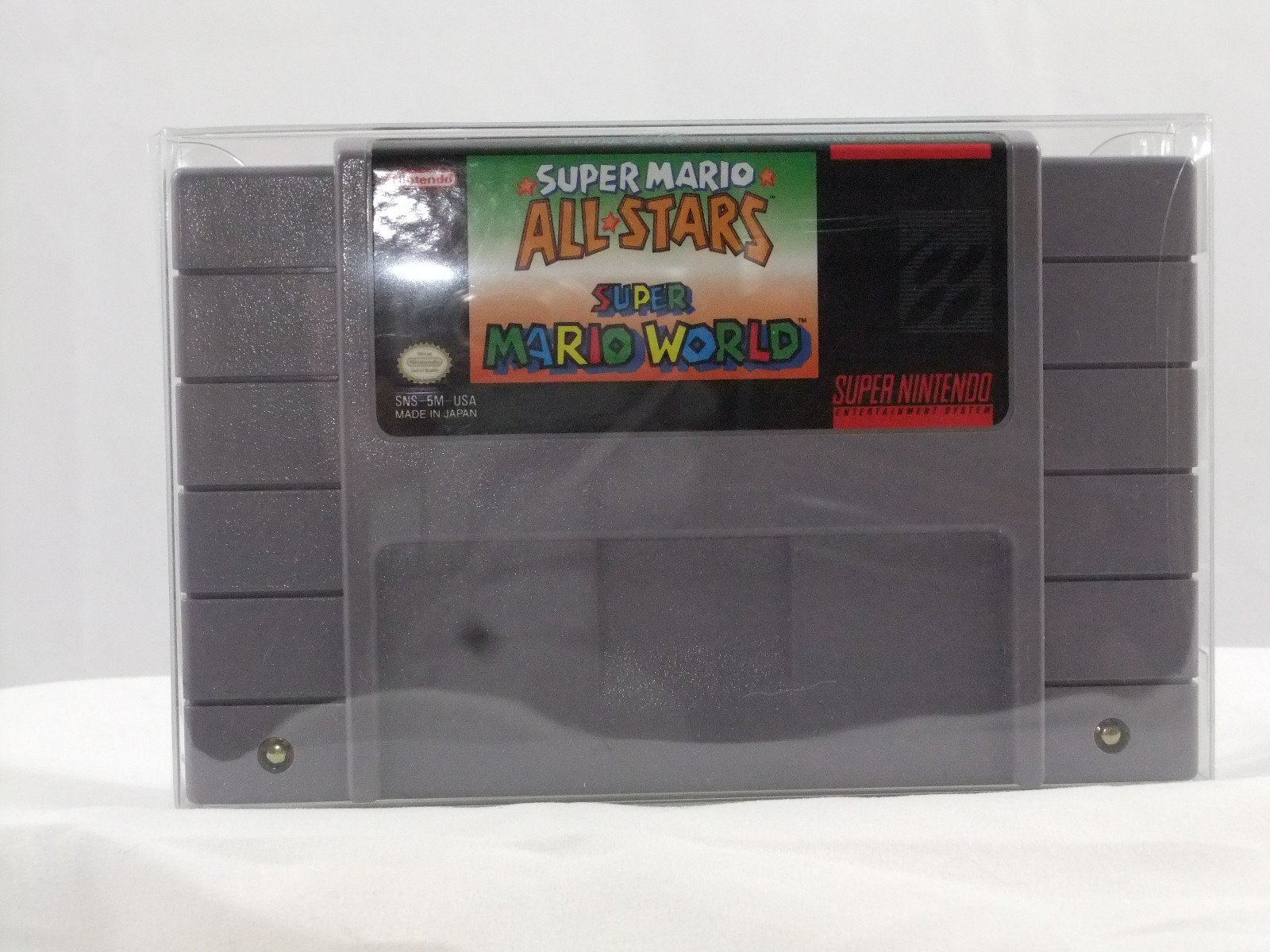 50 Custom SNES Cartridge Cart Box Protectors Sleeves Case Super Nintendo
