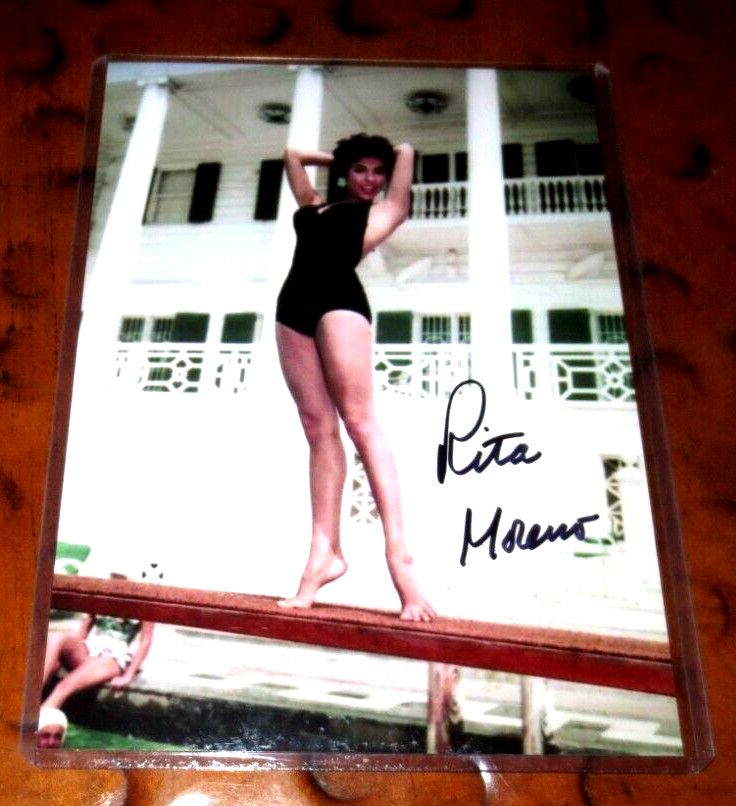 Rita Moreno signed autographed photo West Side Story Emmy Oscar Grammy Tony