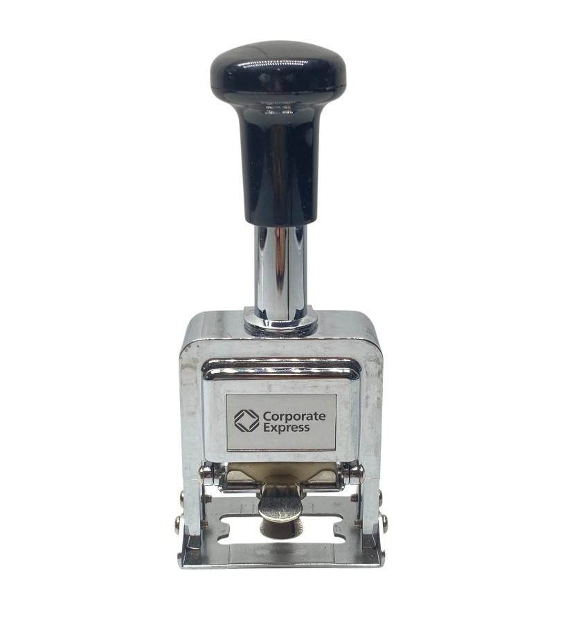 Corporate Express Automatic Numbering Machine Date Stamp Self-Inking Office Tool