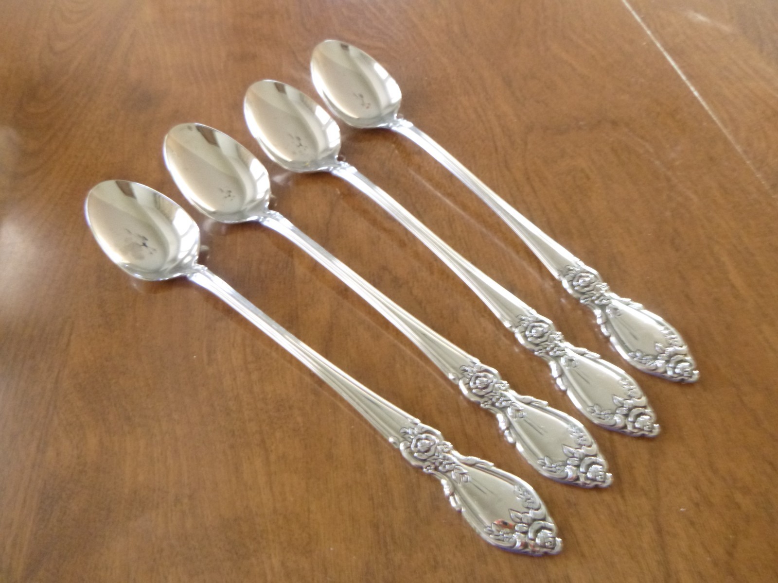 Oneida Community Stainless Plantation 7 1/2" Iced Teaspoon, Set of 4