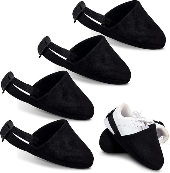 Bowling Shoe Slide, 4 Pack/ 2 Pair Adjustable Sole Large, Purple