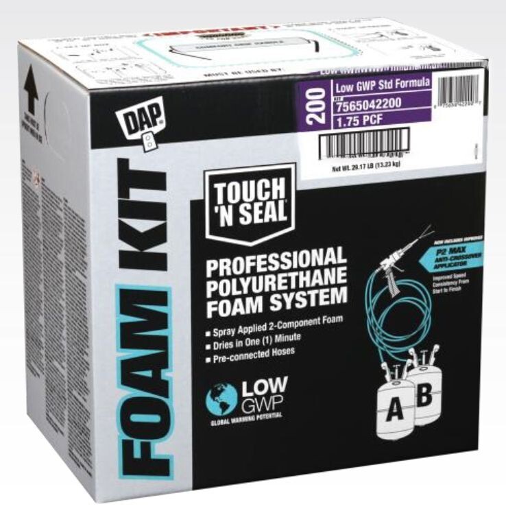 Touch N Seal 200 BF Spray Foam Insulation Kit 1.75 Closed Cell, Free Shipping!