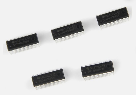 5 Pcs -  SN74HC595N 74HC595 8-Bit Shift Registers
