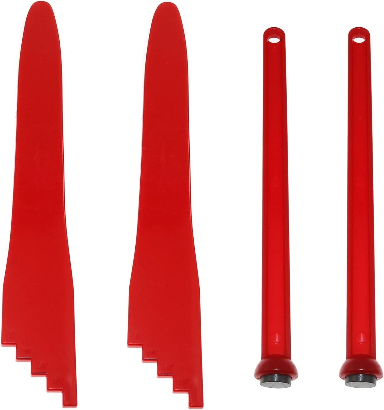 Canning Kit 4 Pieces Bubble Popper Lid Lifter Magnetic for Food Preservation Red
