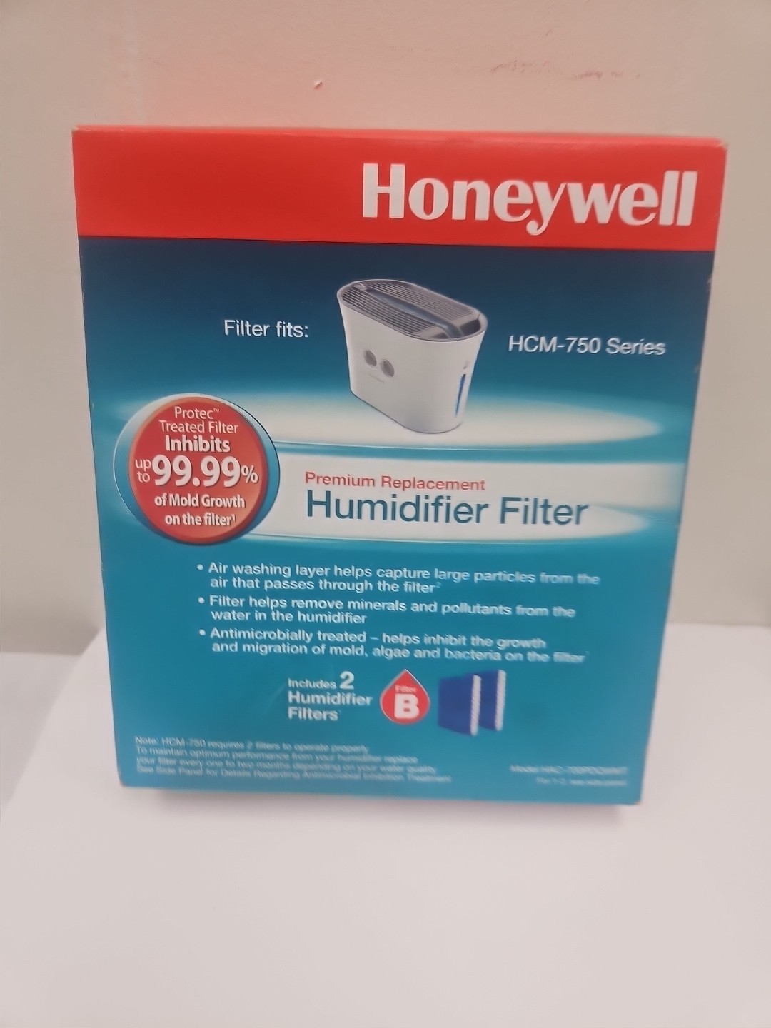 2x NEW Honeywell Humidifier Wicking Filter B HCM 750 Series HAC 700 (A8)