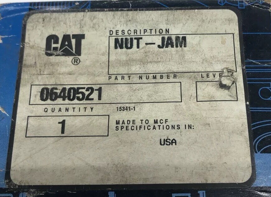 Cat Mcf 064-0521 or 0640521 Nut-Jam