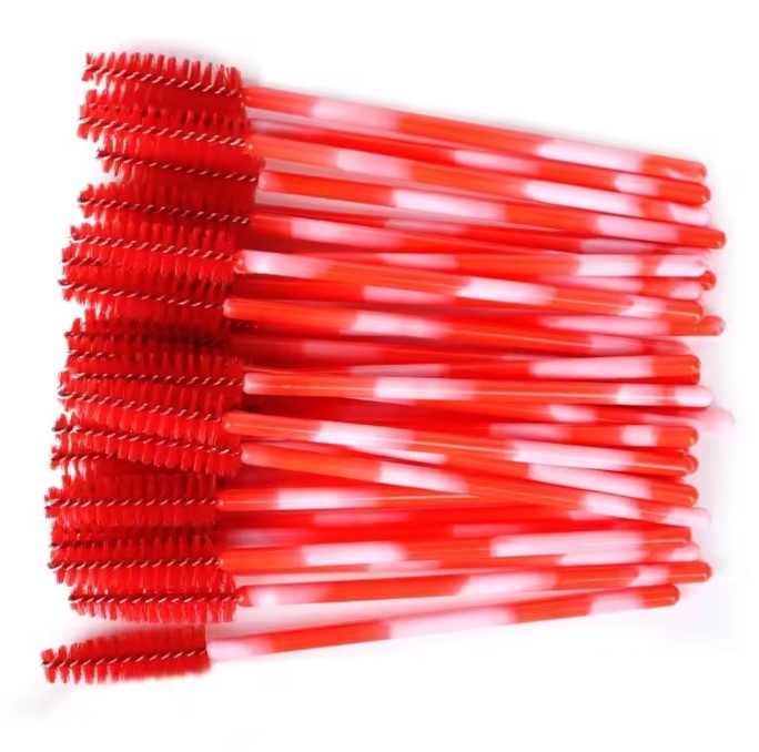 Disposable 50 pcs per pack eyelash brushes mascara wands  applicator  spoolies