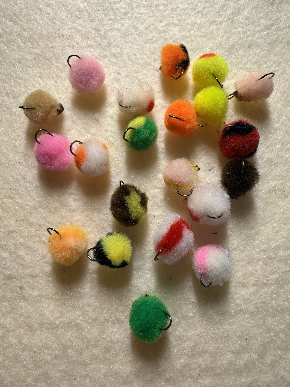 12 Assorted Size 12 Lead Head Egg Flies. Trout. Fly Fishing