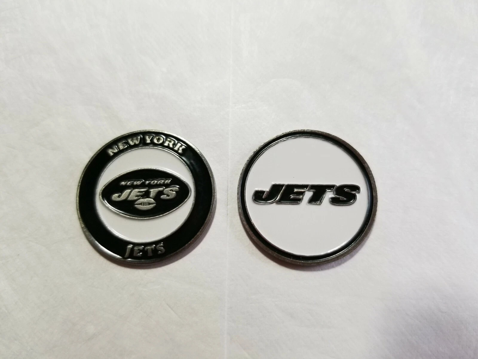 NEW YORK JETS 1 INCH  Double Sided Golf Ball Marker