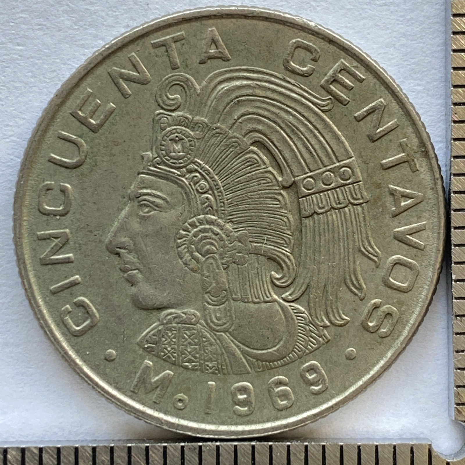 1969 Mexico 50 Centavos - Extra Fine Details Free Shipping