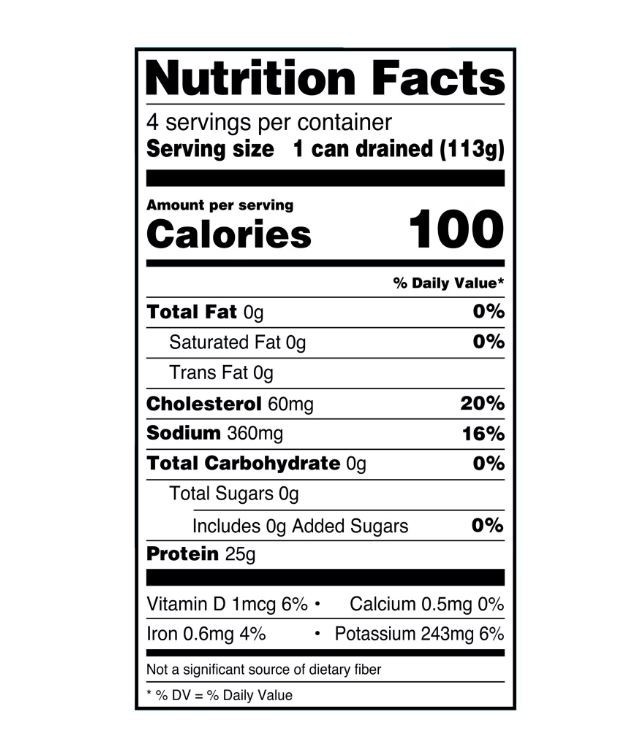 6 pack Great Value Chunk Light Tuna in Water, 5 oz, 4 Pack