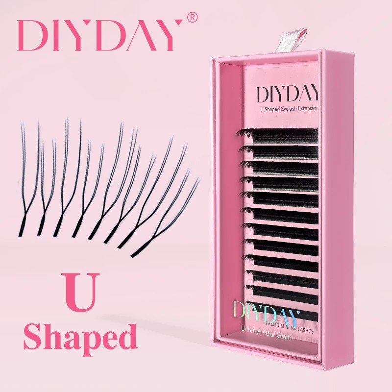 DIYDAY YY U-shaped Eyelash Extension Premium PBT Double Layer U Sahpe YY