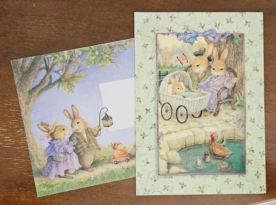 Susan Wheeler Holly Pond Hill New Baby greeting card, Susan Wheeler baby card