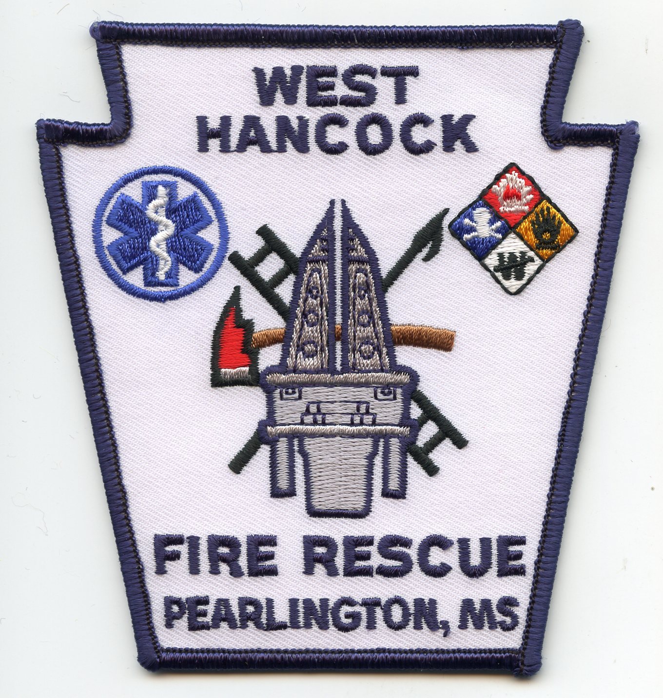 WEST HANCOCK FIRE RESCUE Pearlington MISSISSIPPI MS FIRE PATCH