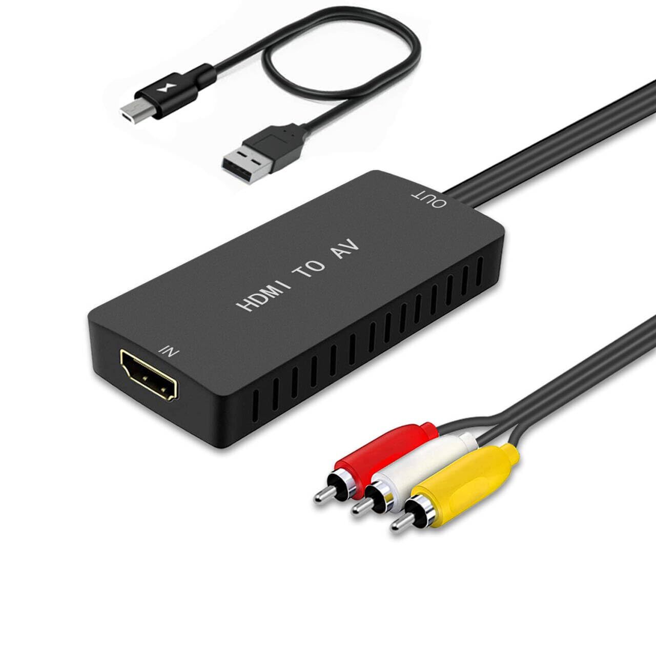 Hdmi To Rca Converter Hdmi To Composite Video Audio Converter Adapter Hdmi To Av