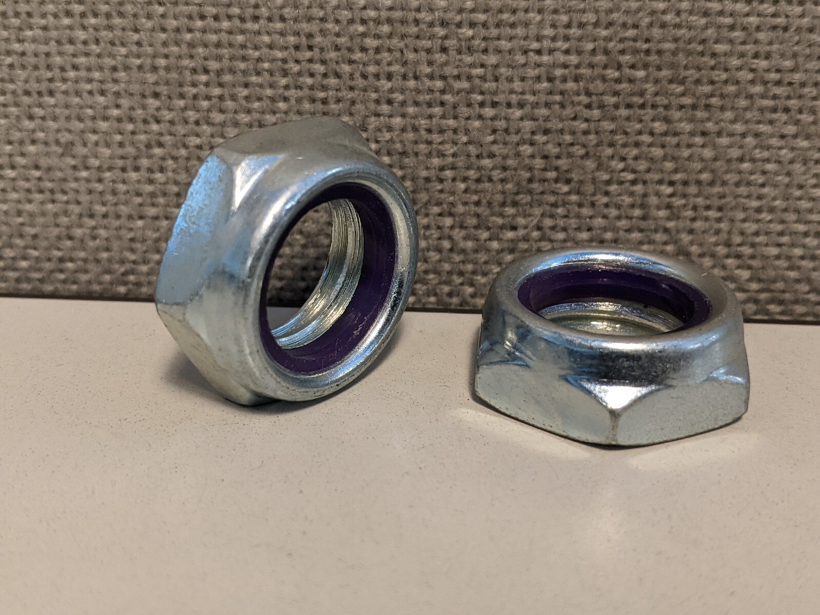 9/16-18 NYLOCK HALF NUT ZINC PLATED 10 EACH