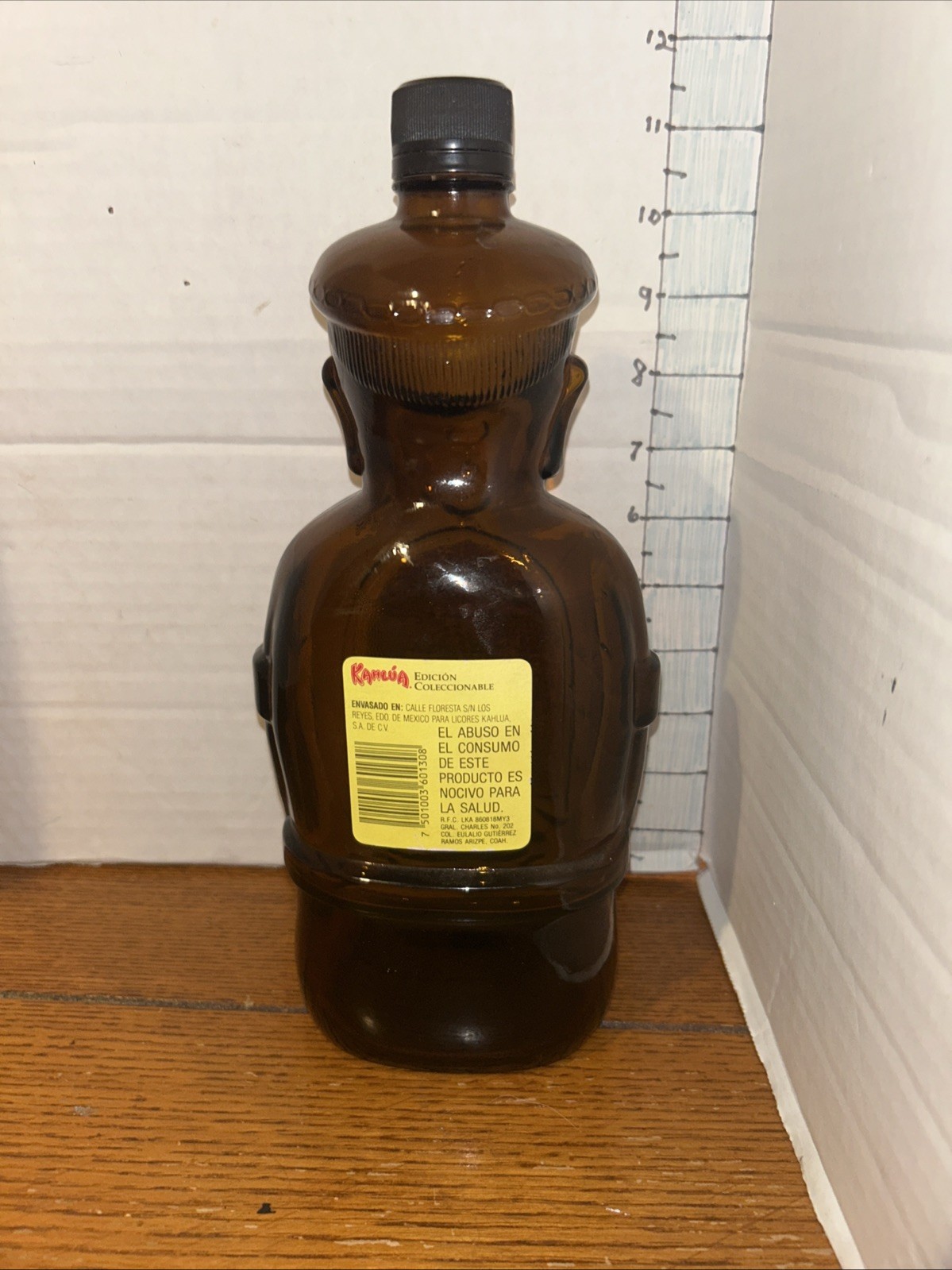 KAHLUA BOTTLE AZTEC HERITAGE EDITION DISCONTINUED MADE IN MEXICO -Empty