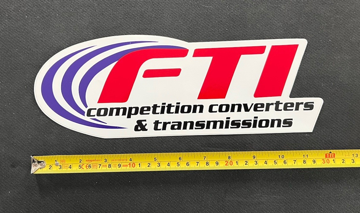 FTI CONVERTERS decal sticker racing drags hotrods muscle cars gassers modified