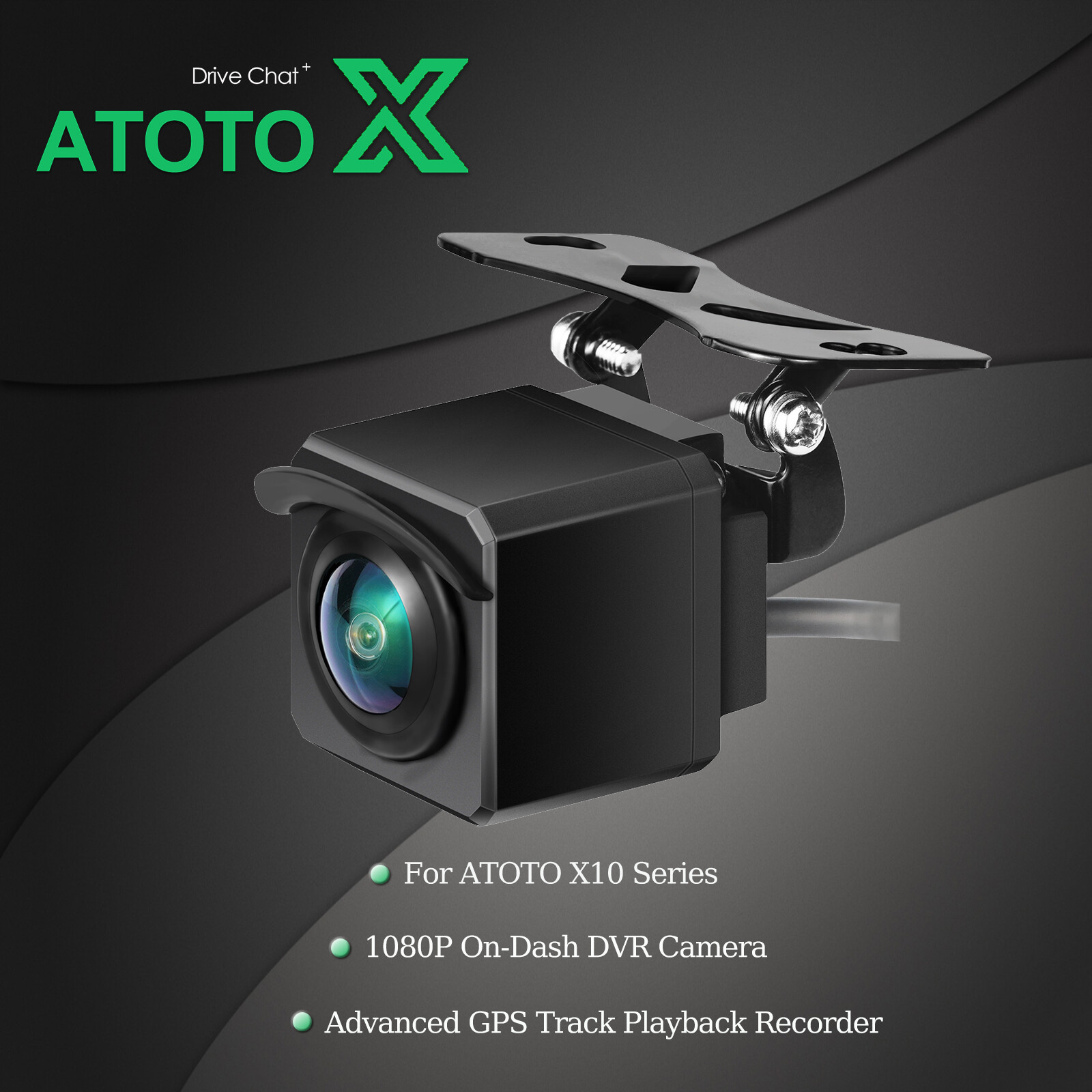 ATOTO X10 Series 1080P Rear View Backup DVR Camera Recording GPS Track Playback
