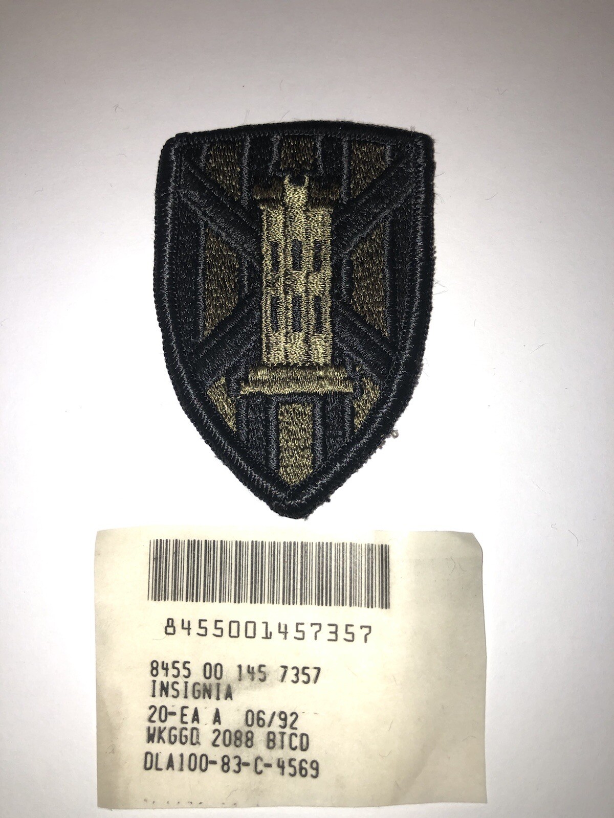 7th Engineer Brigade Subdued U.S. Army Shoulder Patch Insignia