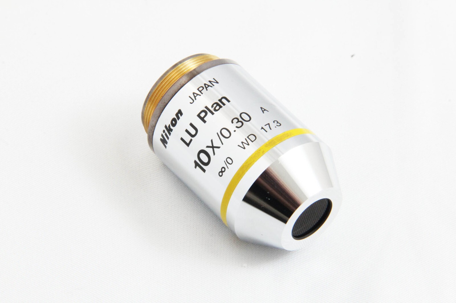 Nikon LU Plan 10x / 0.30 A ∞/0 WD 17.3 Microscope Objective Lens [25 Thread]