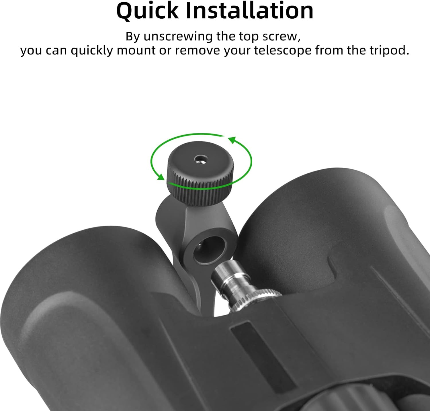 Binocular Tripod Adapter, Binocular Mount 1/4 Inch Threading Mount Aluminium (S1