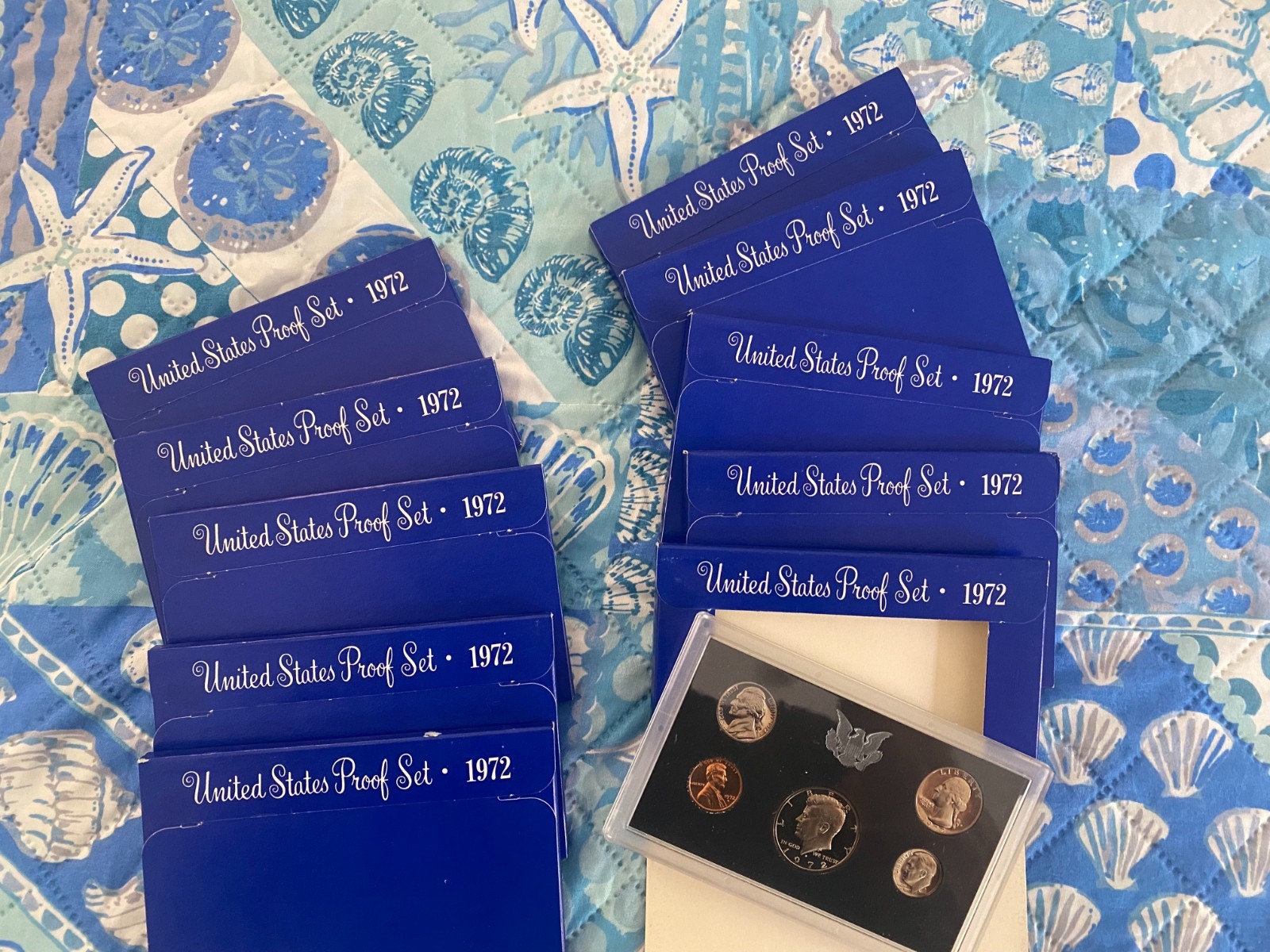 1972 Proof set--TEN SETS, OGP
