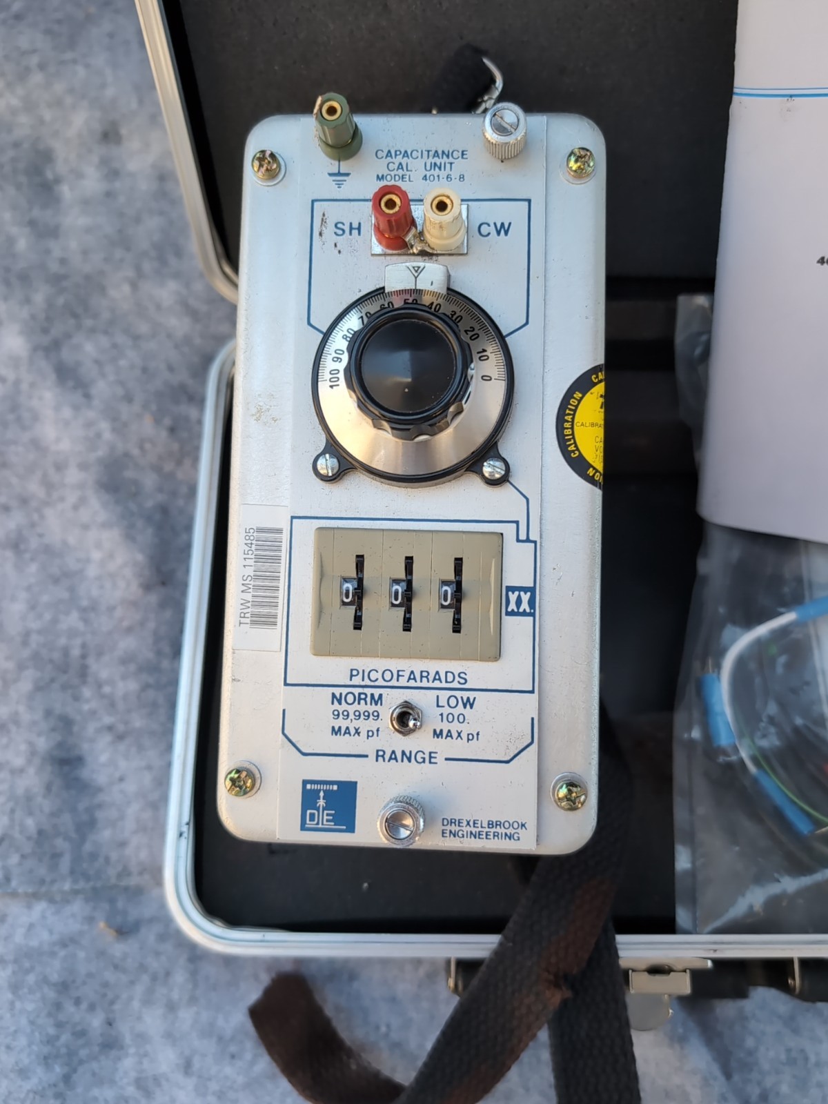 Drexelbook Portable Calibration System Capacitance Box Model Number 401 1820...