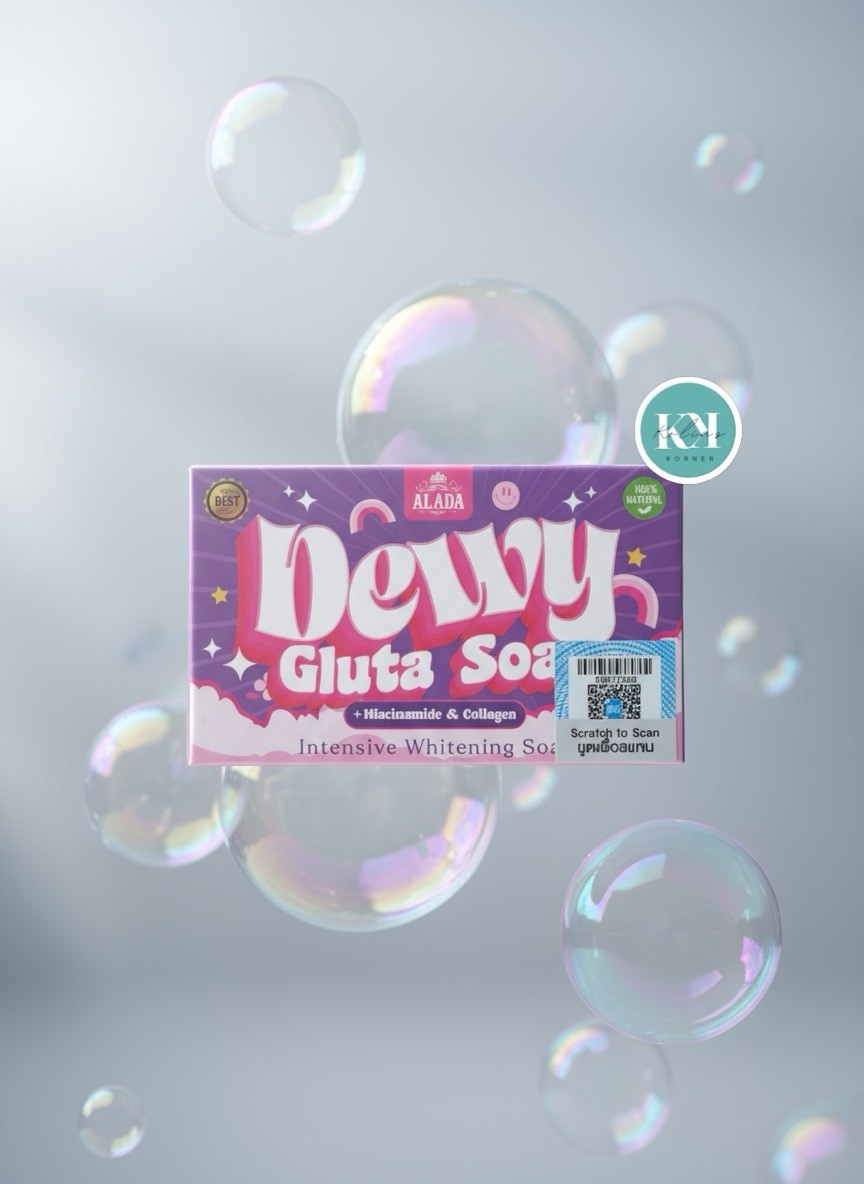 ALADA NATURAL Dewy Gluta Soap 70g with Niacinamide & Collagen Pack of 3
