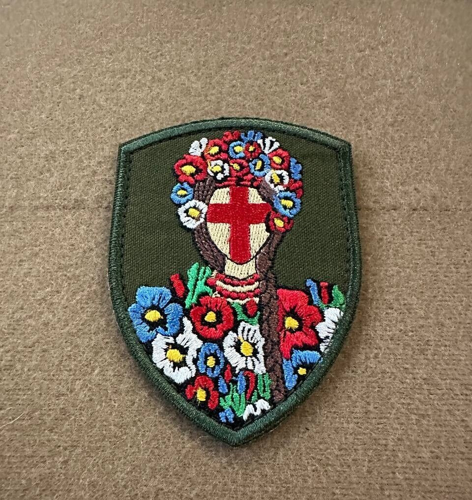 Ukranian Morale Patch Ukranian Doll Motanka Tactical Badge Hook Textile