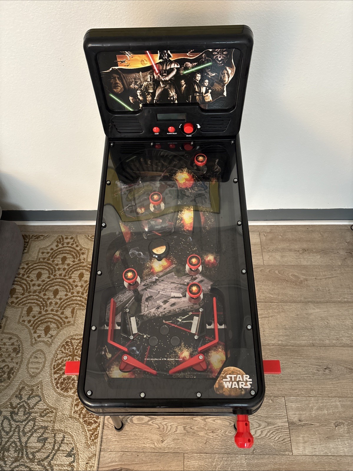 Star Wars Space Battle Free Standing Pinball Game 2013 Jakks Pacific