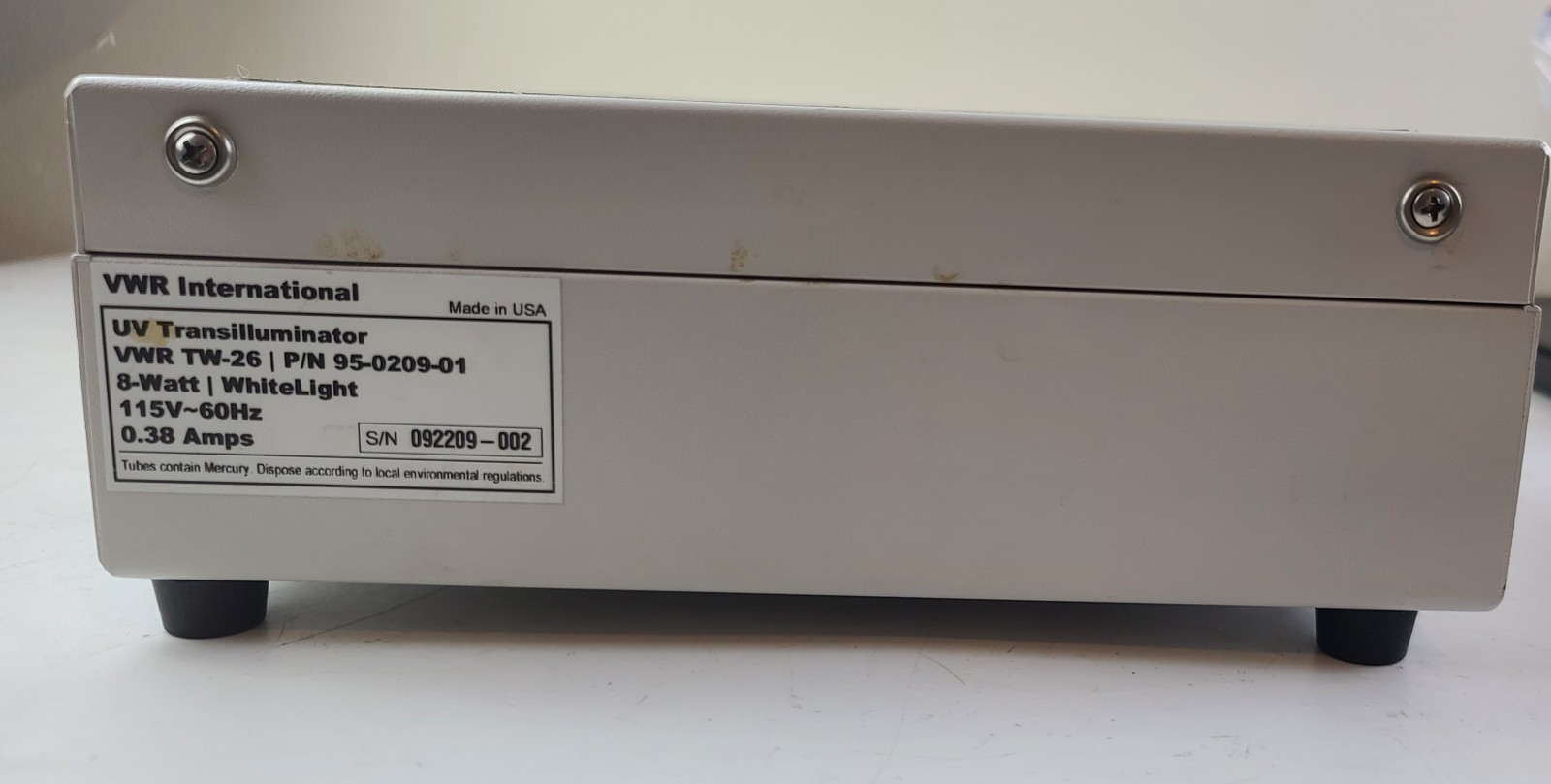 VWR TW-26 White Light Transilluminators