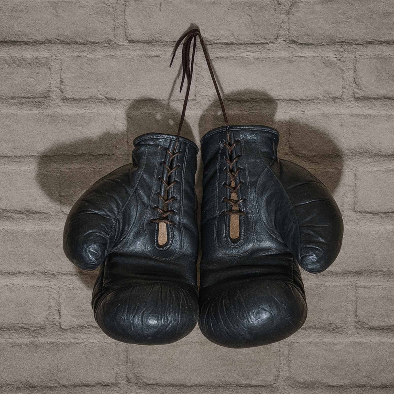 Old Original Soviet Boxing Gloves SPORT Genuine Leather USSR 1960s–70s Vintage