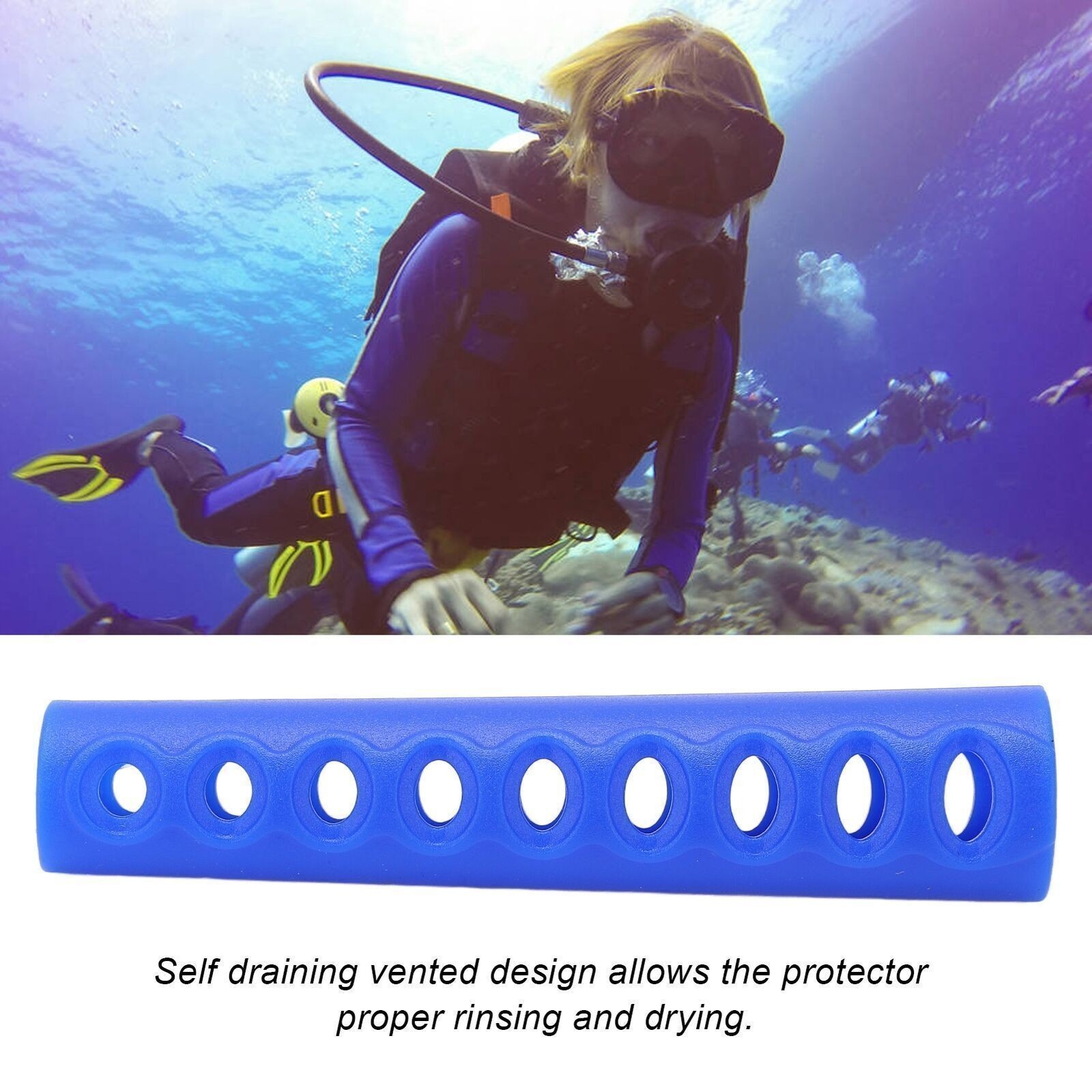Long Regulator Hose Protector Scuba Diving Vented Regulator Hose Protector