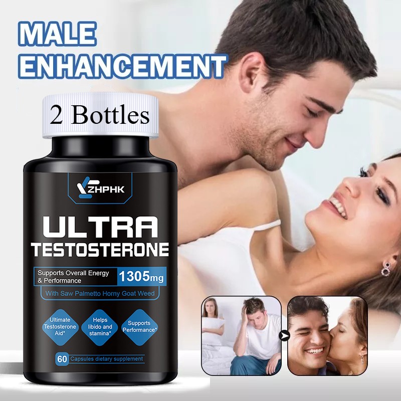 ZHPHK Testo Booster - Muscle Growth, Energy, Libido Capsules 90ct - 2 Pack