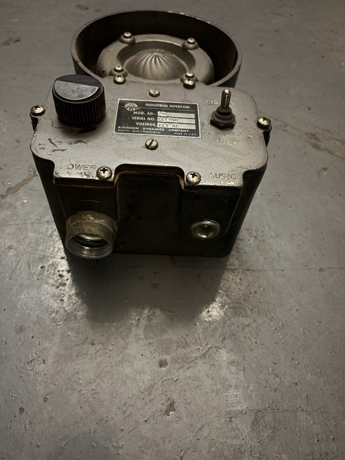 Atkinson Dynamics AD-27 Intercom USED