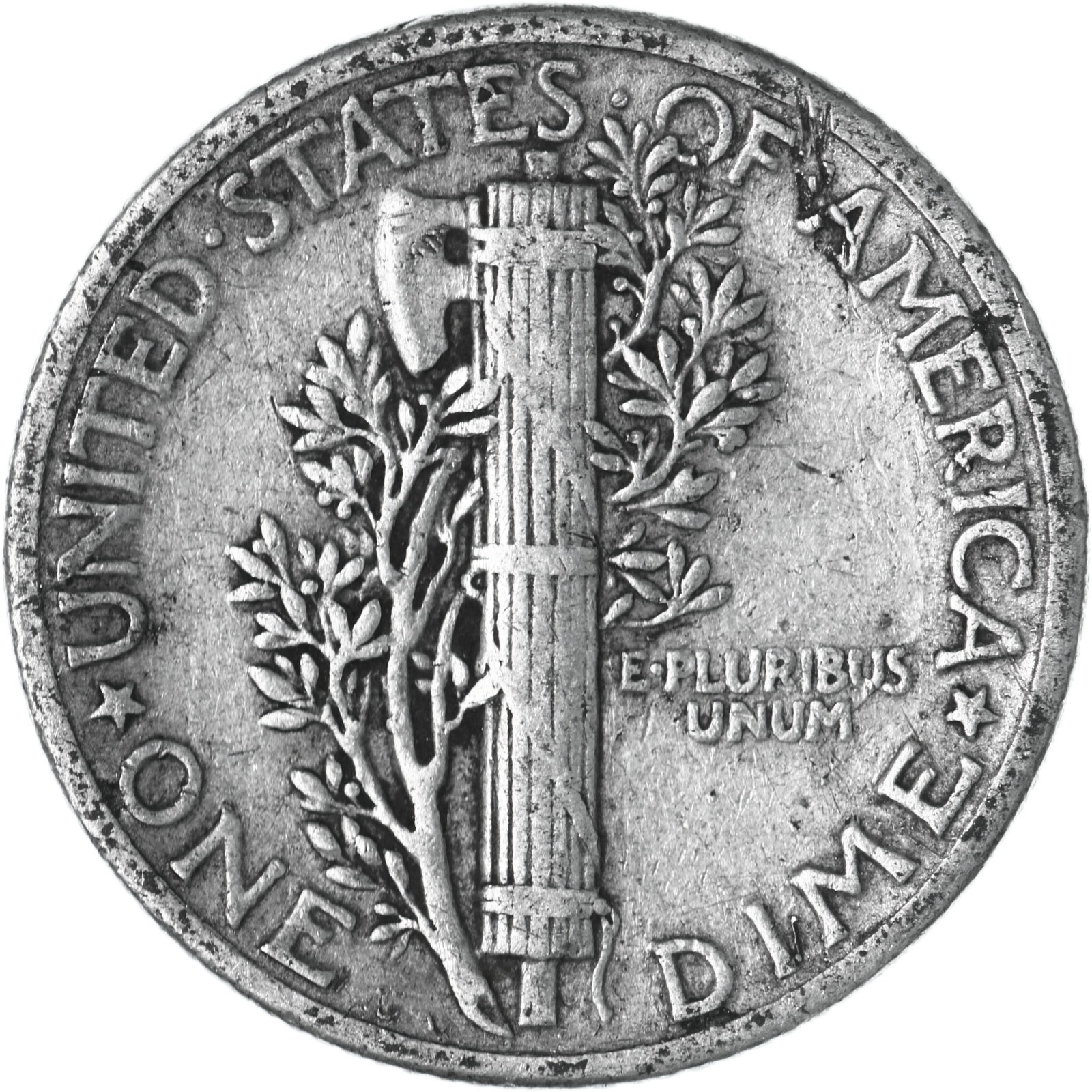 1939 (P) Mercury Dime 90% Silver Very Fine VF