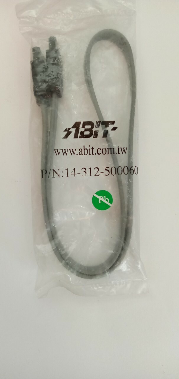 ABIT SATA CABLE FOR HARD DRIVE DVD CD P/N14-312-500060