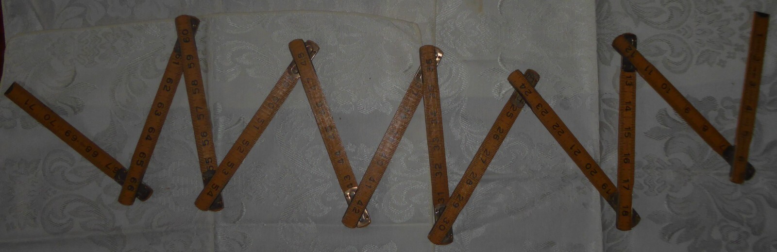 Vintage Folding Box Ruler - Durall Golden Rule Box Ruler