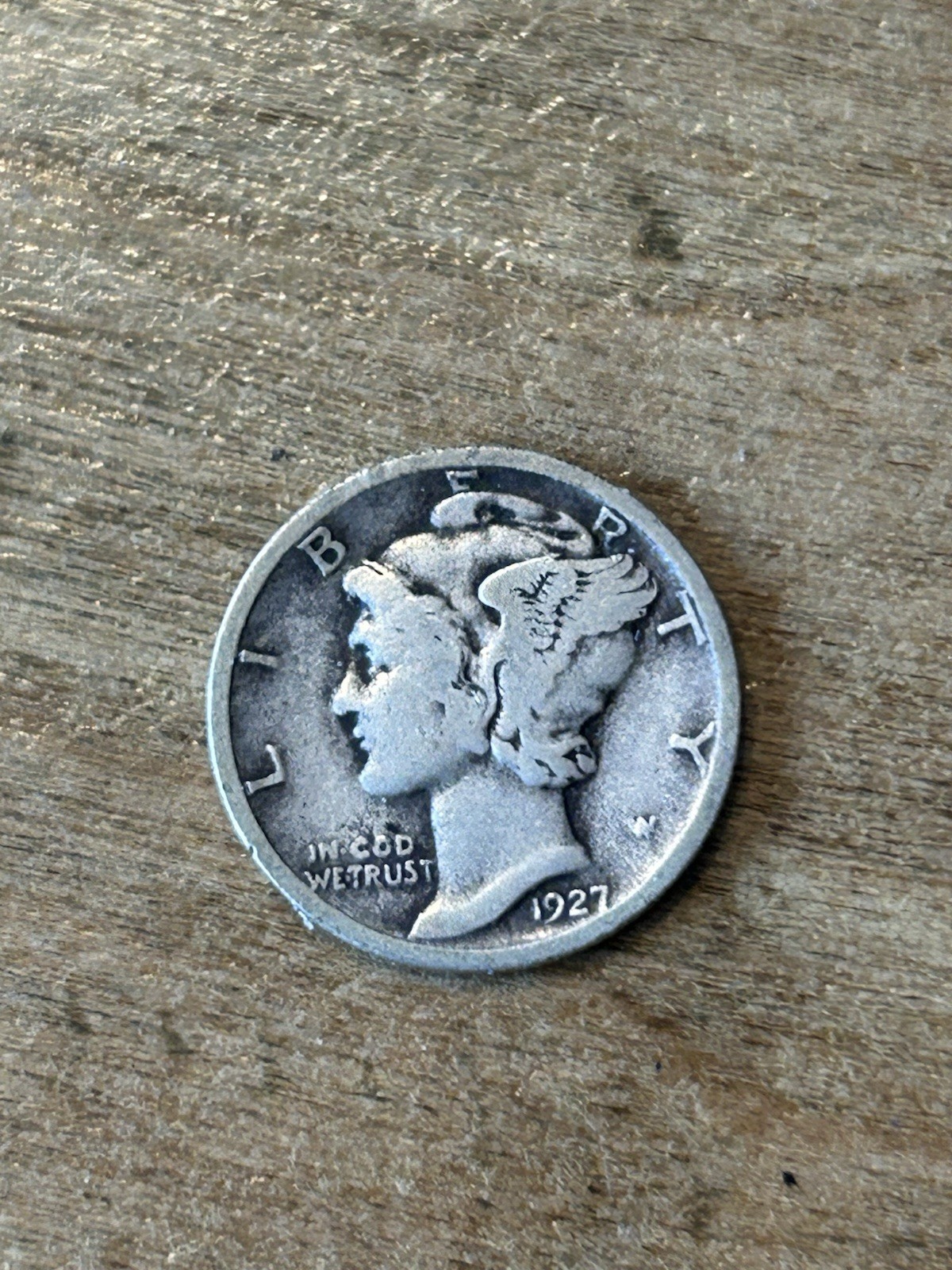 1927 Mercury Dime VG