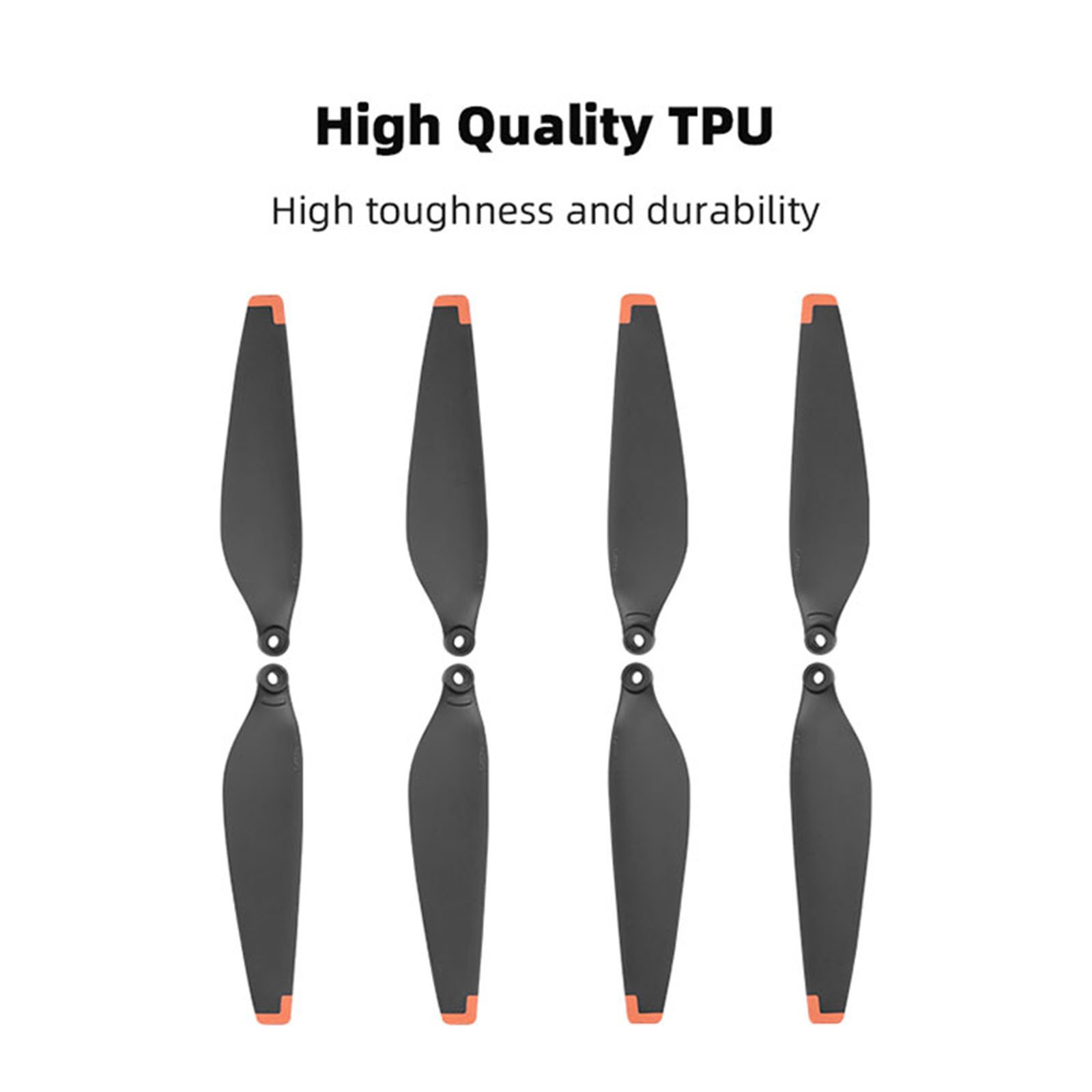 2 Pairs TPU Propellers Drone Blade for DJI MINI 4 PRO Propellers Accessories