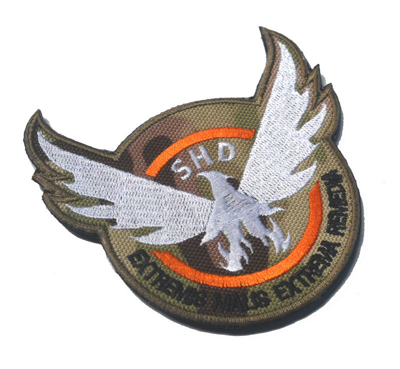 THE DIVISION SHD U.S. ARMY BADGE EMBROIDERED PATCHES HOOK LOOP PATCH *01