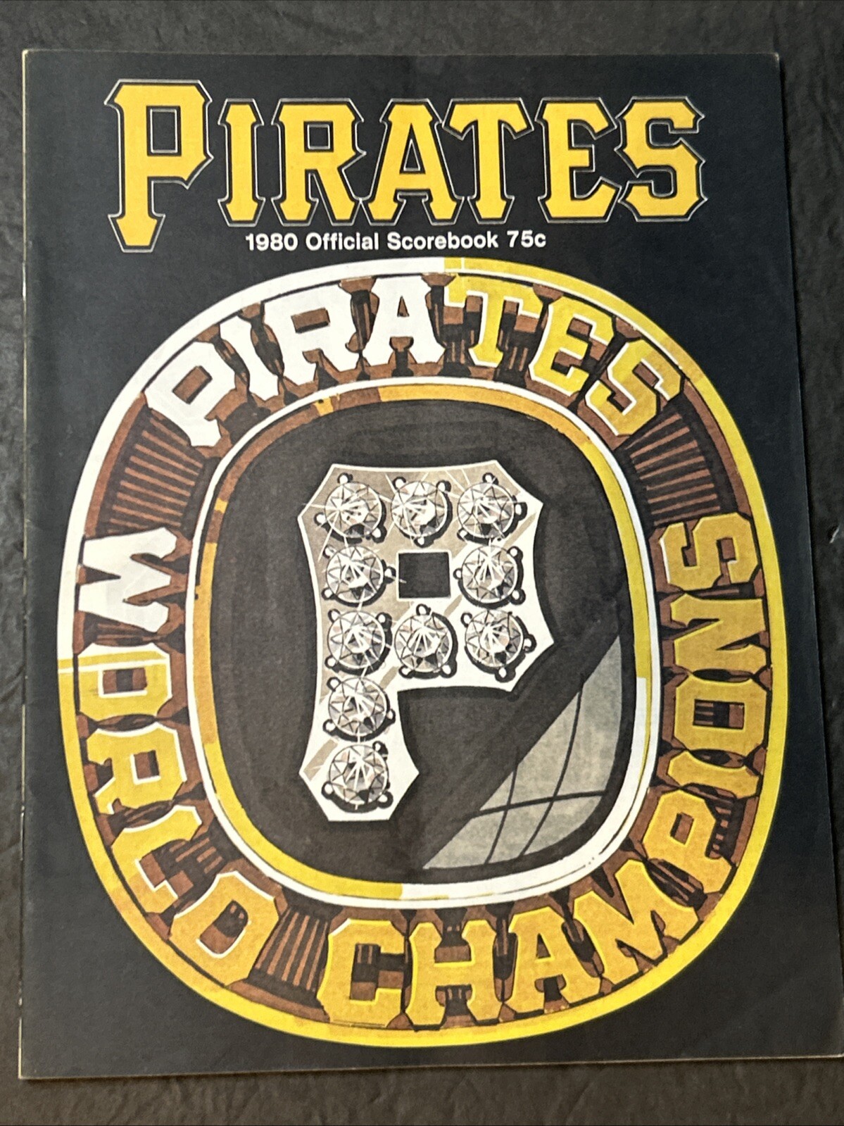 1980 Pittsburgh Pirates vs Chicago Cubs Baseball Scorecard Program - Scored